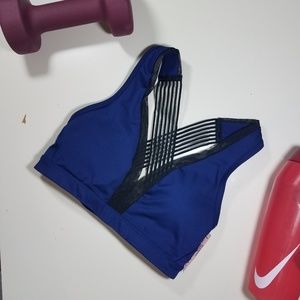 Victoria's Secret Sport Bra Long Line Plunge Mesh 